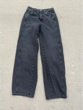 WE THE FREE Black Wide-Leg Jeans Size 26